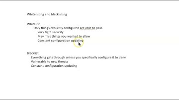 Whitelisting and blacklisting