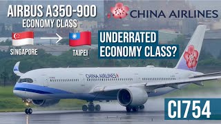 TRIP REPORT | China Airlines Airbus A350-900 ECONOMY CLASS | Singapore » Taipei (CI754; B-18919)