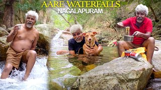 சுட சுட MAGGI & TEA😋 at Nagalapuram Falls 😍| Trekking & Cooking Vlog! | Aare