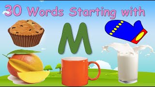 30 Words Starting with Letter M ||  Letter M words || Words that starts with M
