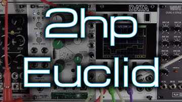 2hp Euclid (euclidean rhythm generator)