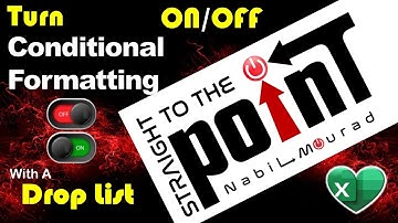 Turn ON OFF Conditional Formatting with a Drop List - Stunning and Simple