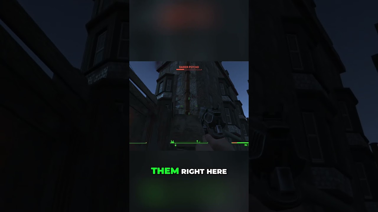 Fallout 4: Трюковый выстрел из гранаты в Переулке Висельников 