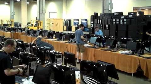 Quakecon 2009 Setup - Tourney Area