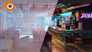 Modeling a Bar in Blender | Speed modeling