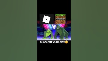 Thumbnail of Minecraft VS Roblox 😎 #shorts #roblox #minecraft