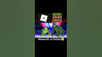 Minecraft VS Roblox Shorts Roblox Minecraft 