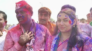 दौंड नगराध्यक्ष पद निवडून आल्यानंतर दुर्गादेवी जगदाळे , उमेवदार जीवराज पवार यांची प्रतिक्रिया 