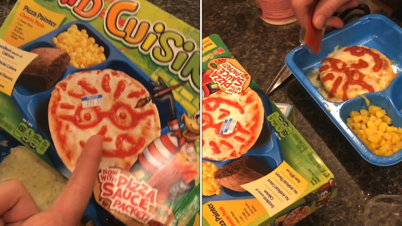 (REVIEW) kid cuisine “pizza painting kit” YouTube