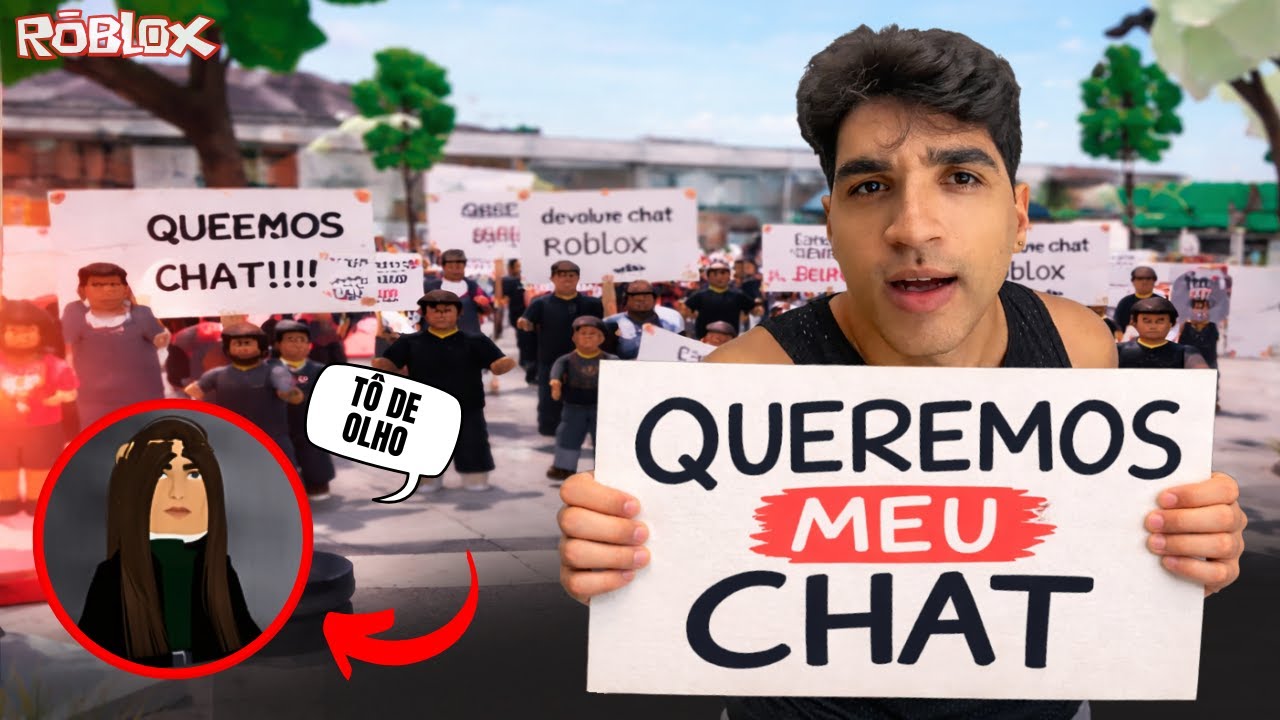 UM FELCA FAKE ME SEGUINDO NA MANIFESTAÇÃO DENTRO DO ROBLOX? PORQUE??