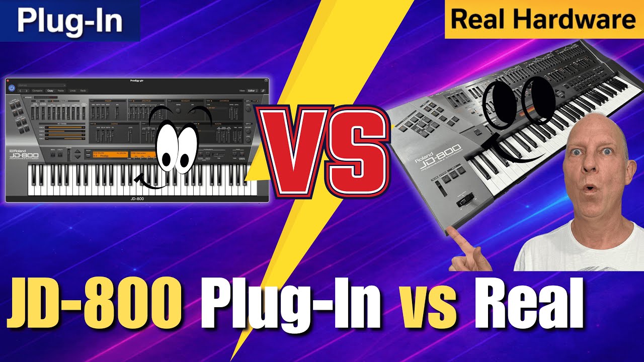 Roland JD-800 Plug-In vs Real JD-800 (Iconic Riffs A/B Test) - YouTube