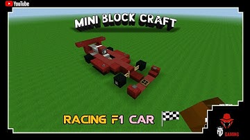 ⬜ mini block craft 3d || how to make a racing f1 car in mini block craft