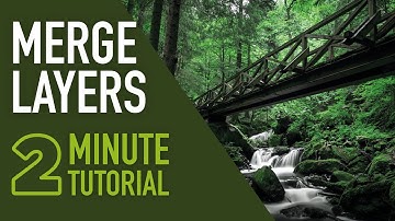 How To Merge Layers When Using Photoshop CC 2020 #2MinuteTutorial