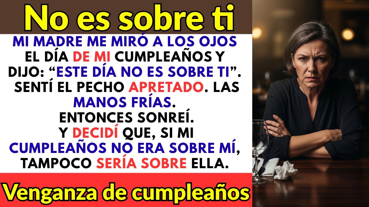 Mi madre arruinó mi cumpleaños, así que tuve una venganza silenciosa y perfecta