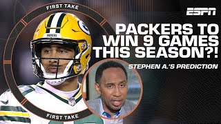 Stephen A. predicts the Packers will win 9 games this season | First Take