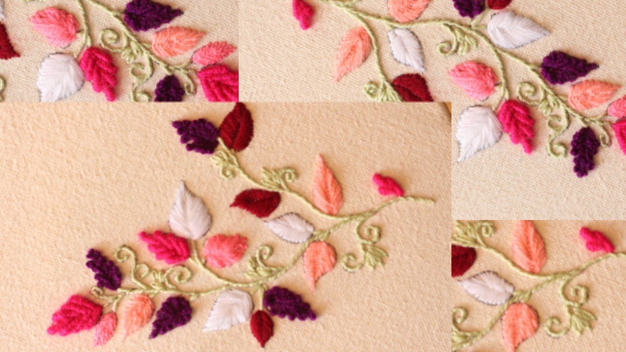 Hands Embroidery 5 Basic embroidery stitches and the most beautiful