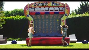 It Takes 4! Inflatable Shoot and Score 4 Game by EZ Inflatables