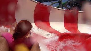 Giant Red Water Slide at Rapids Water Park
