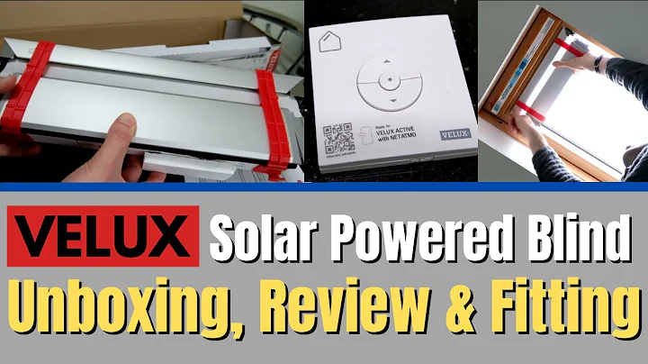 VELUX RSL Solar Powered Blind Unboxing, Review & Fitting Guide // Wire-Free Remote Operated Blind!