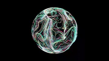 Noise walk on sphere. Draw by openFrameworks