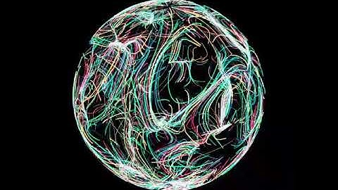 Noise walk on sphere. Draw by openFrameworks