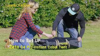 Set Up Tutorials | FanttikOutdoor Zeta C4 Pro Instant Cabin Tent