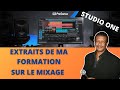 Formation mixage dans studio one