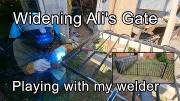 Playing with my welder - Widening Ali