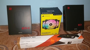 My NEW Peripherals + FAN Corsair iCUE SP120 RGB ELITE Triple Pack Black + Lightning Node Core