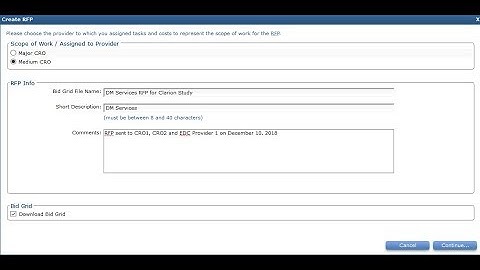 Create a Request for Proposal RFP Package from a plan