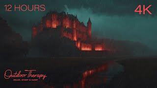 Castle Haven: Thunderstorm Lullaby for Sleep and Relaxation | 12 HOURS of Rain & Thunder Ambience by Outdoor Therapy 11,982 views 2 weeks ago 12 hours