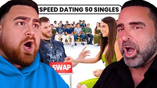 WE COULDN'T BELIEVE IT! LosPollosTV And Dad React To 50 singles swap speed dates | season 7
