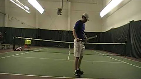 Hitting a few serves