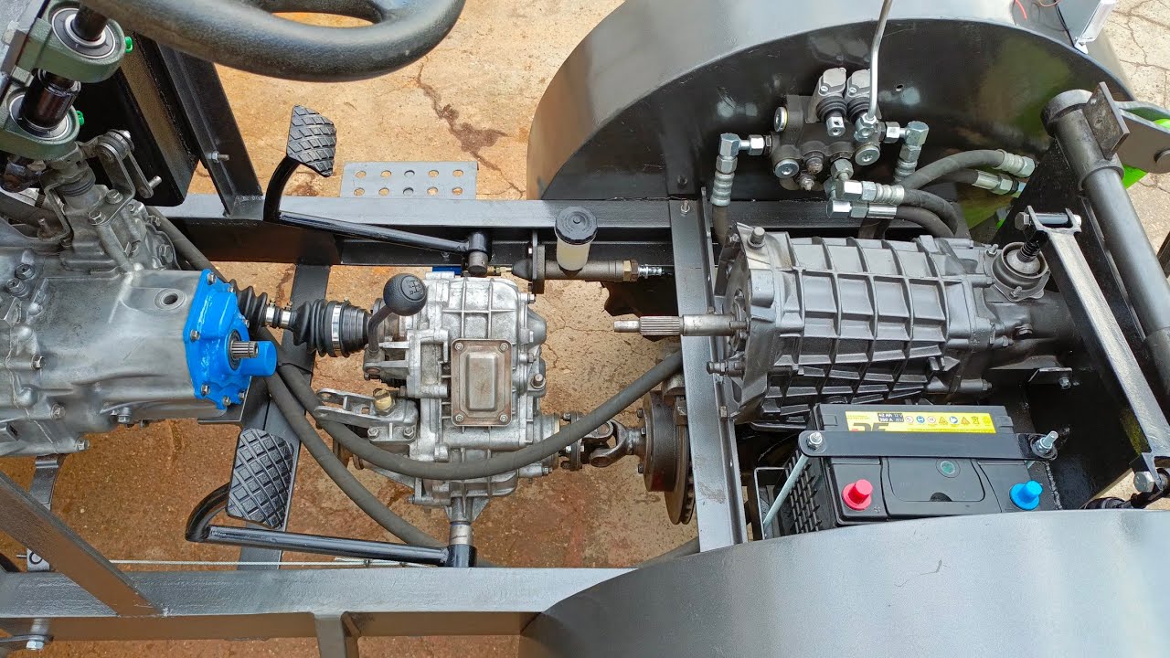 MT 10 Minitraktor 4x2 Самодельный Минитрактор ДВС Дизель КПП Матиз ...