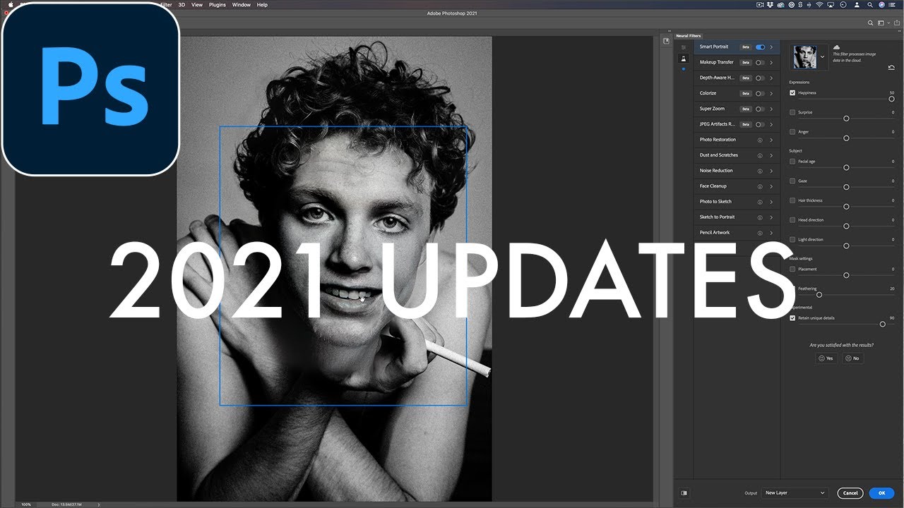 What S New In Adobe Photoshop 2021 Update Ai Neural Filters Auto Sky Replacement More Youtube Photoshop Photoshop Cs6 Adobe Photoshop