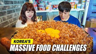 I Tried MONSTER FOOD Challenges in Korea