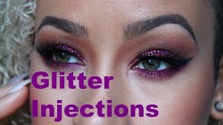 Burgundy Glitter Look - Glitter Injections