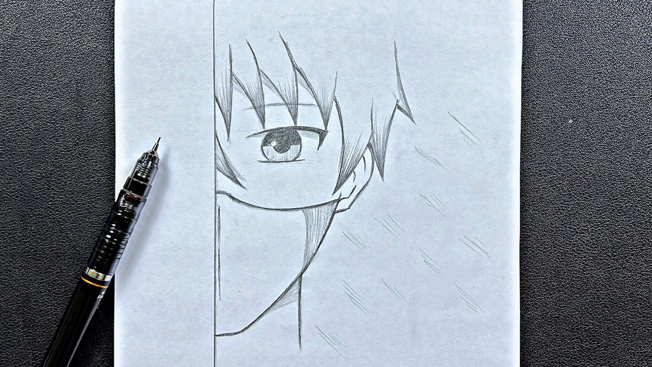 How to Draw an Anime Boy Face - Really Easy Drawing Tutorial