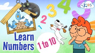 learn numbers 1 to 10 for kids complitation video counting numbers for kids kids academy