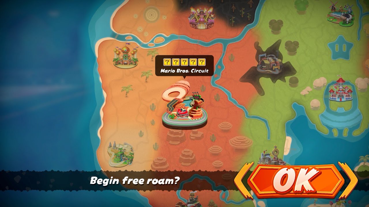 Mario Kart World - All 5 Mario Bros. Circuit Question Mark