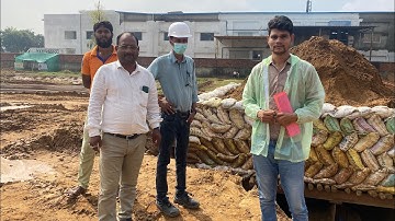 Vertical Pile Load test using kentledge arrangement 75 Ton