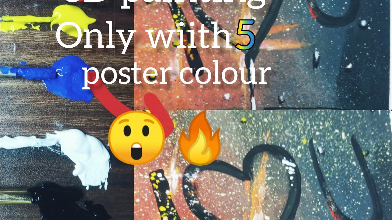 F/k shorts . 3d poster colour painting . of mirror .. 😲🔥