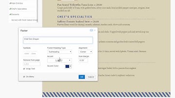 How to make a restaurant menu - with iMenuPro