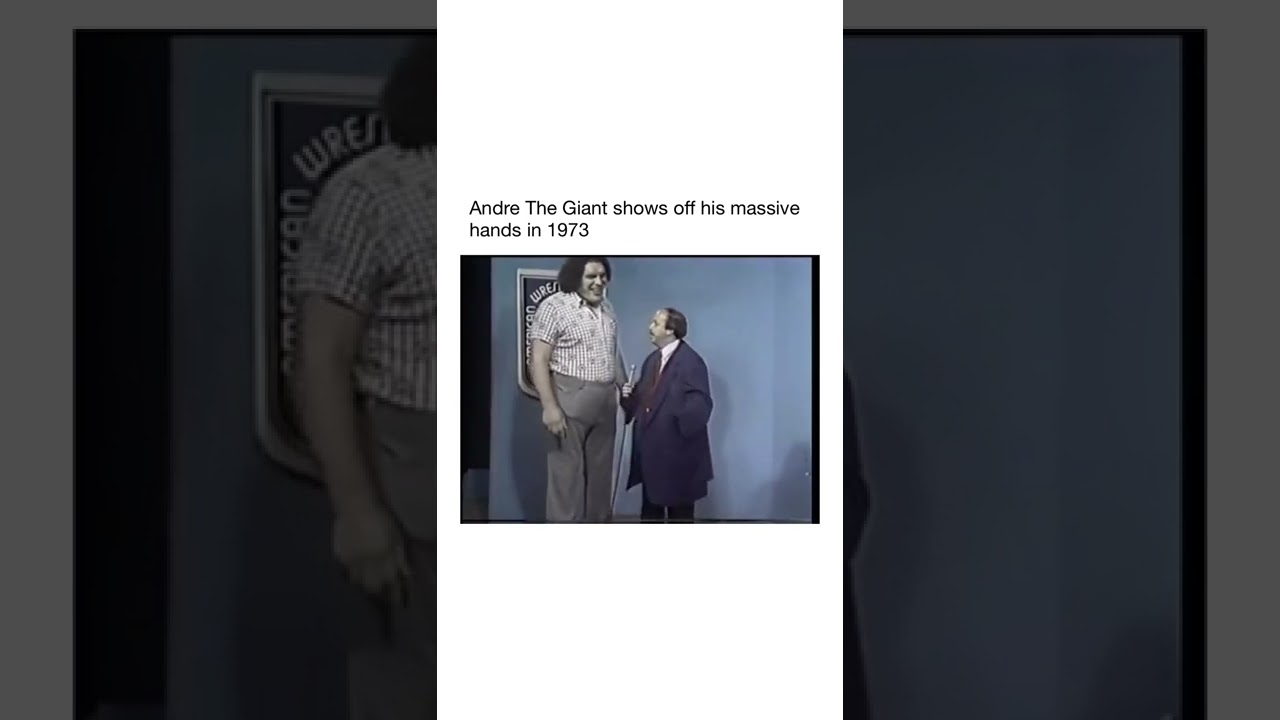Watch #AndreTheGiant’s hands were bigger than a human head! Imagine a #chokeslam from this #wrestler 😮 on YouTube Watch #AndreTheGiant’s hands were bigger than a human head! Imagine a #chokeslam from this #wrestler 😮 on YouTube