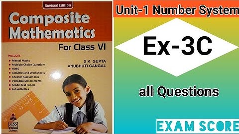 composite mathematics class 6 || playing with Numbers|| Ex.3C || by EXAM SCORE