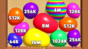 Blob Merge 3D - Satisfying ASMR Gameplay | ( Cube Arena 2048 )