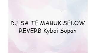 DJ SA TE MABUK SELOW REVERB Kyboi Sopan | Lyrics Video