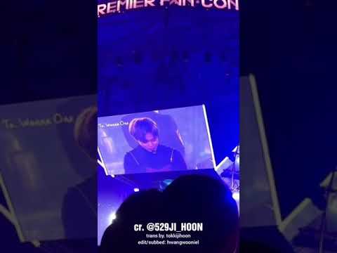 ENGSUB Park Jihoon S Letter To Wanna One