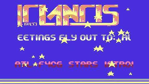 Stars Intro By Atlantis and F4CG! Commodore 64 (C64)
