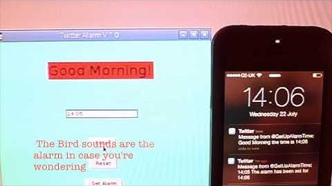 Raspberry Pi - Twitter Alarm Clock!
